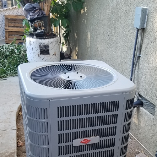 completed air conditioner maintenance